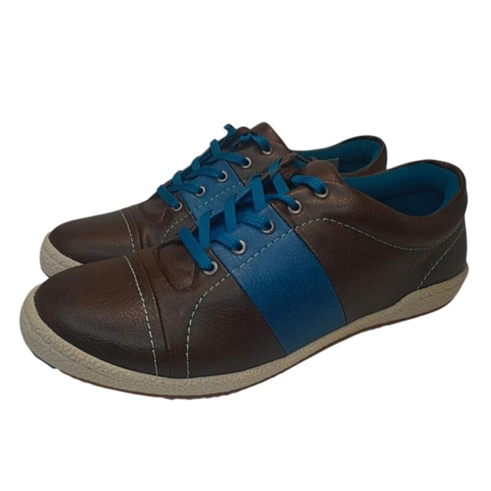 New brown and blue sneakers by vionic sz 8.5